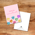 Conversation Hearts Card