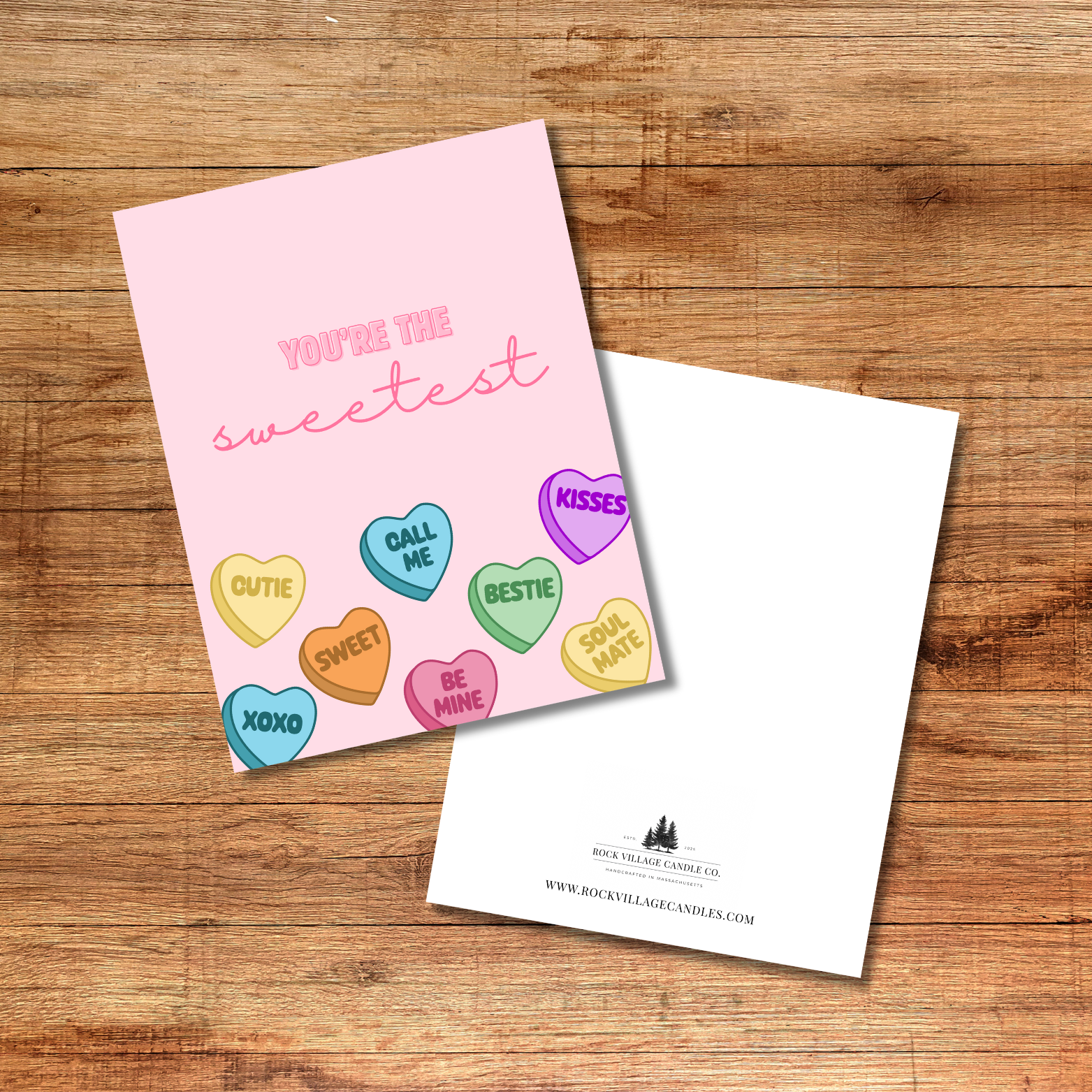 Conversation Hearts Card